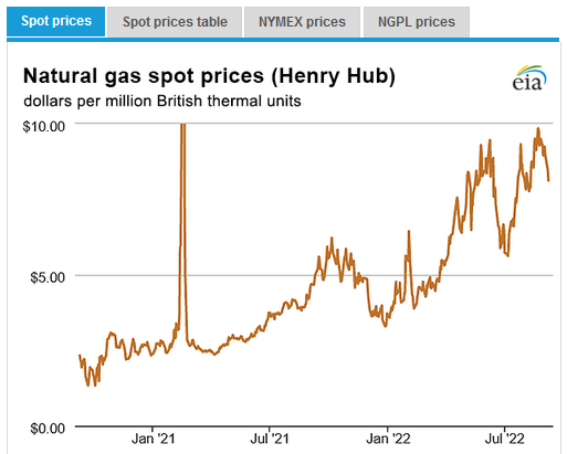 Henry Hub Gas Price