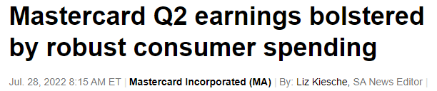 Mastercard Q2 2022 Earnings