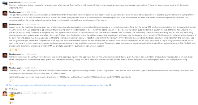 PAM chat extract about recession