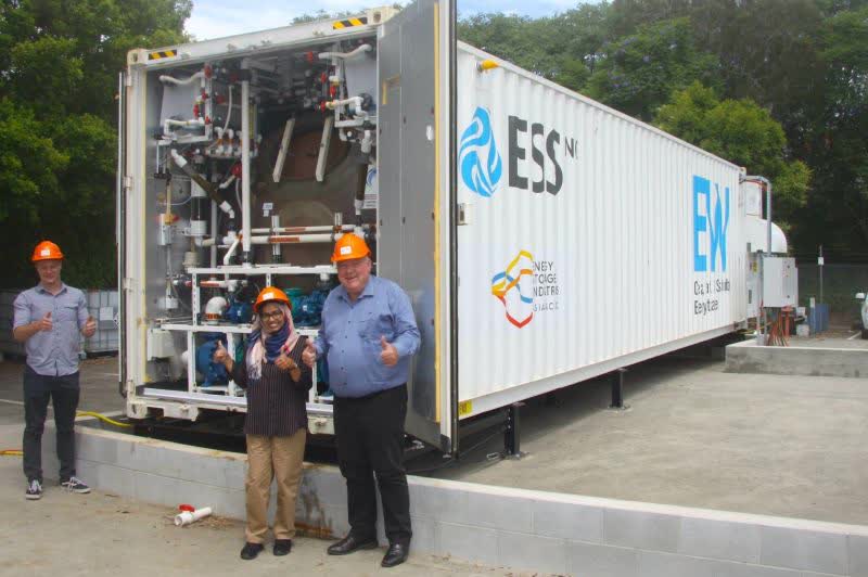 LinkedIn post on first ESS battery in Australia