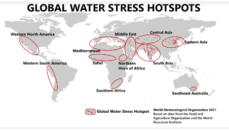 Global Water Stress Hotspots