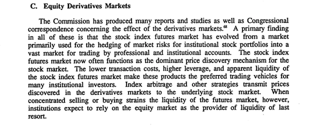 An Examination of Current Equity Market Developments Derivatives Index Futures