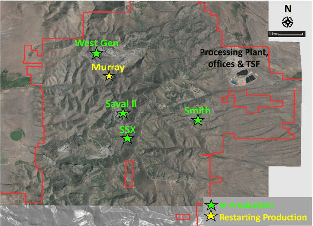 Jerritt Canyon - Plant, Mines & Targets