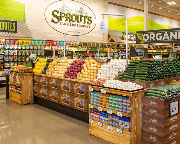 Inside Sprouts Store