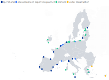 LNG infrustructure in Europe