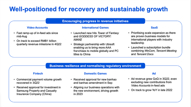 Tencent: Will-positioned for recovery and sustainable growth