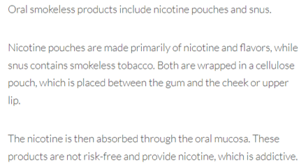 How are nicotine pouches different from snus?