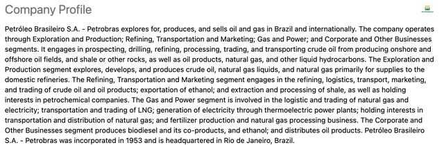 Perfil da Petrobras