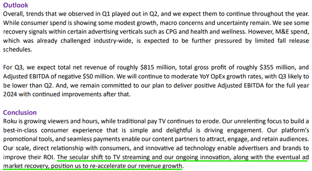 Roku Q2 2023 Shareholder Letter