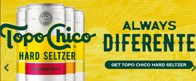 Topo Chico Online Banner