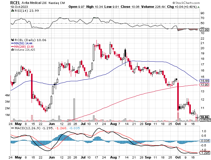 Avita Medical's Recell Go Hits A Stoplight (nasdaq:rcel) 