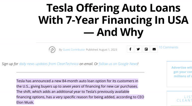 cleantechnica.com 7 year loans