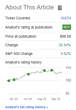 Amazon: 3 Reasons For Optimism Ahead Of Thursday's Q3 Earning Release ...