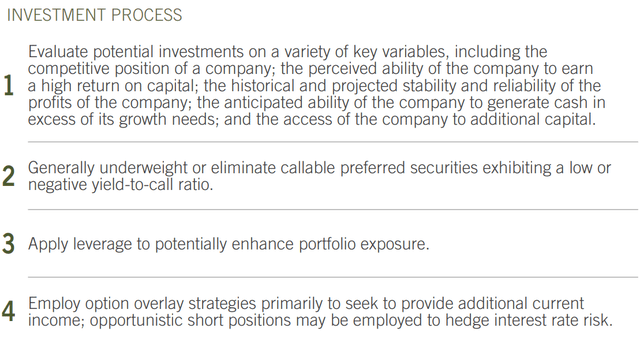 Virtus PFFA InfraCap Investment Process