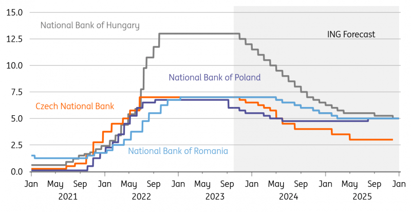 CEE central bank forecasts