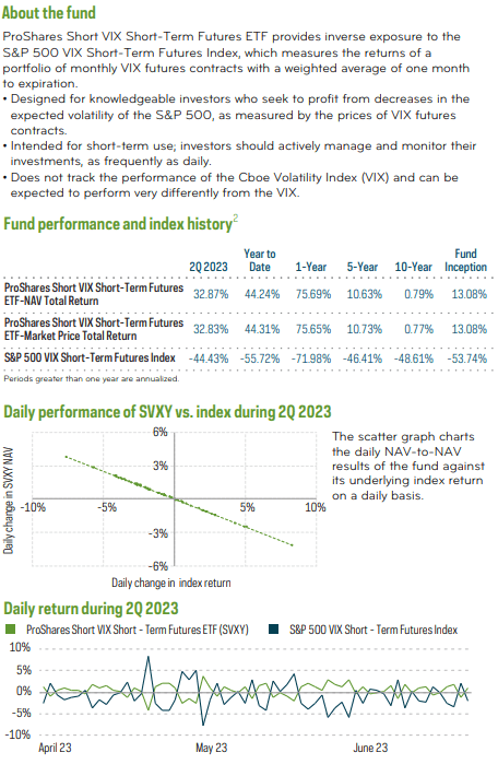 SVXY Prospectus