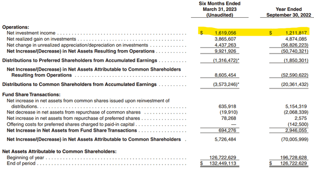 ECF Semi-Annual Report