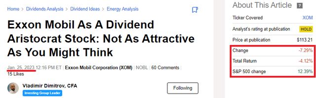 Exxon Mobil (<a href='https://seekingalpha.com/symbol/XOM' _fcksavedurl='https://seekingalpha.com/symbol/XOM' title='Exxon Mobil Corporation'>XOM</a>) Is Not Attractive As A Dividend Stock