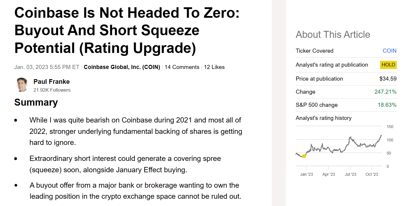 Coinbase Global: Will It Ever Generate Income? (NASDAQ:COIN) | Seeking Alpha