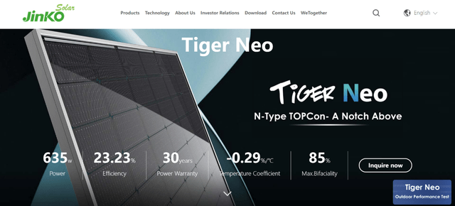 Tiger Neo Solar Module