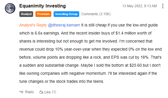 Herbalife Article Comment