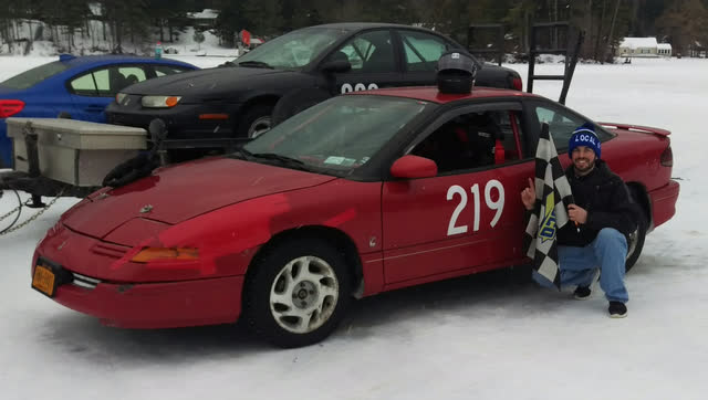 AMEC ice racing win