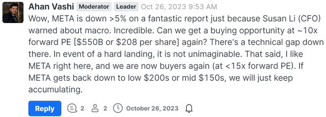 META stock Meta Platforms