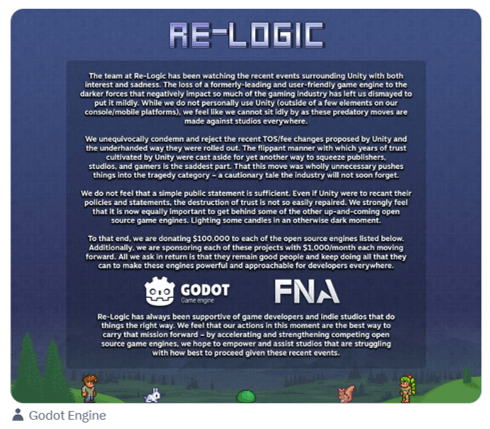 One-Time Donation from Re-Logic