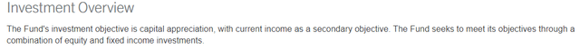 ZTR Investment Objective