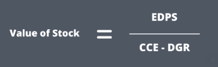 Dividend Discount Formula