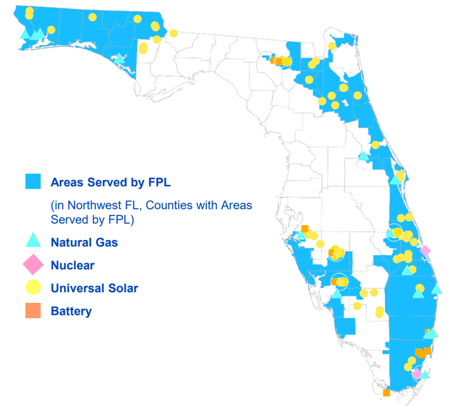 Areas Served by FPL