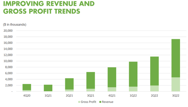 Blink Charging quarterly revenues and gross profit