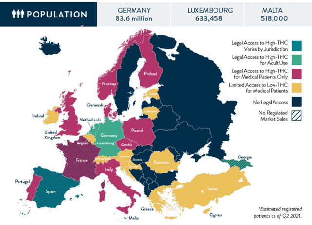 Legal Status of Cannabis Across Europe