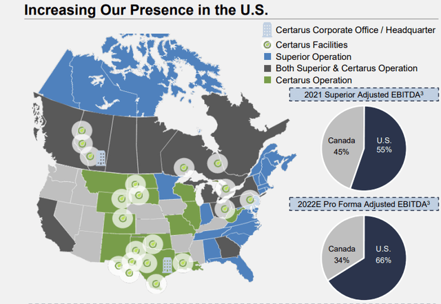 Superior Plus Operations Footprint