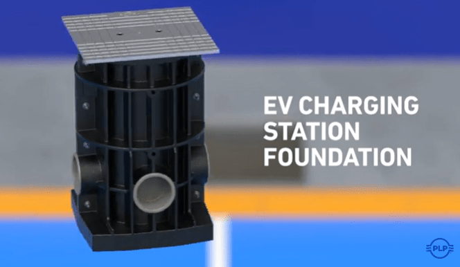 Product image of PLP's EV electric vehicle Charging Station Foundation