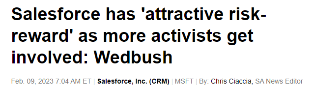 Salesforce Activist Investors