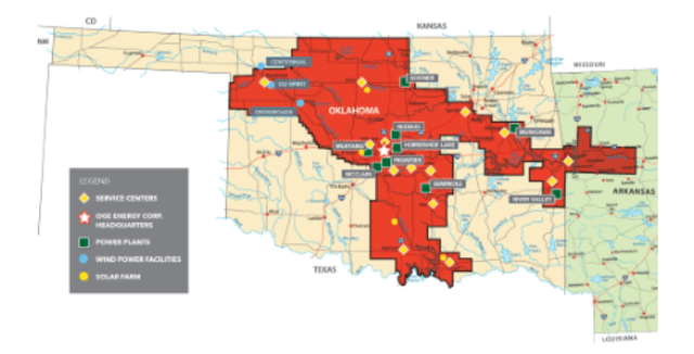 OGE Energy Service Territory