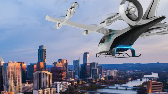 This image shows a render of the Eve Urban Air Mobility solution.