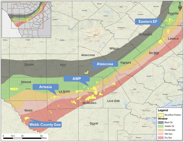 Map of Eagle Ford Shale