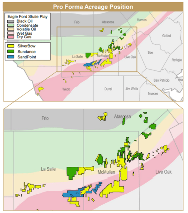 map of SBOW acquired acreage