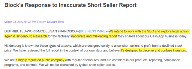 Block answer short report