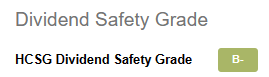 HSGC Dividend Safety Grade Prior To Cut