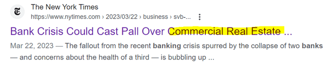 Bank crisis could cast past over commercial real estate