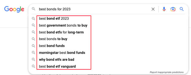 Related search example