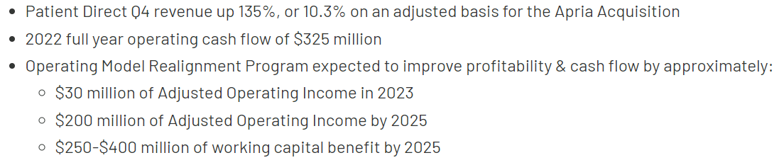 Segment highlight from the last earnings report