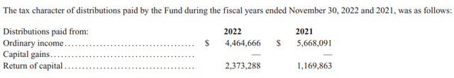MFD Distribution Tax Classifications