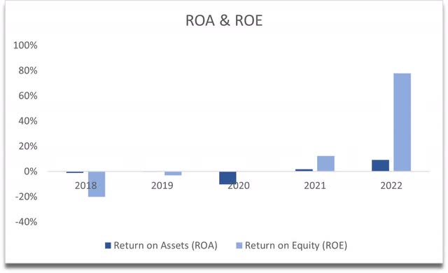 ROA and ROE of HTZ