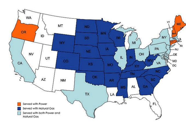 CEG Service areas