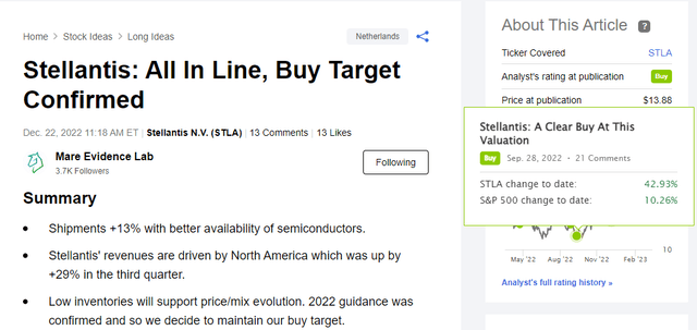 Mare Evidence Lab's previous publication 