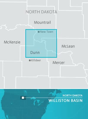 Area of operations in Williston Basin
